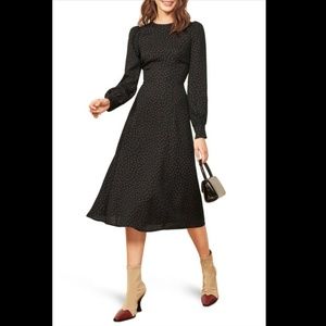 Reformation midi dress size 0